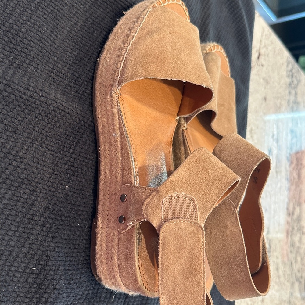 Franco Sarto Tan Espadrille Sandals - Picture 3 of 6